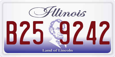 IL license plate B259242