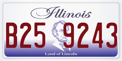 IL license plate B259243