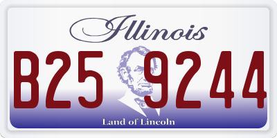 IL license plate B259244