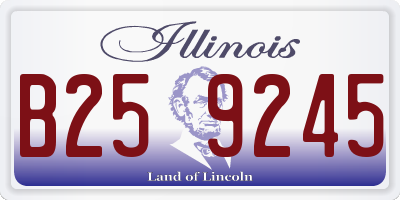 IL license plate B259245