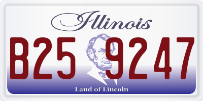 IL license plate B259247