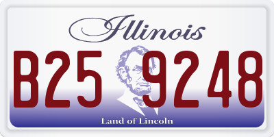 IL license plate B259248