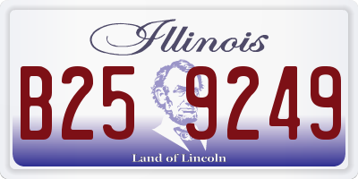 IL license plate B259249