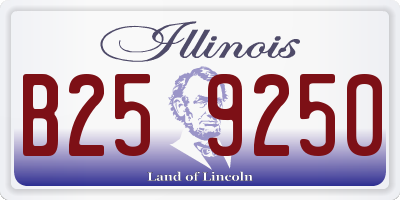 IL license plate B259250