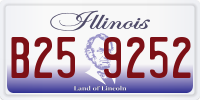 IL license plate B259252