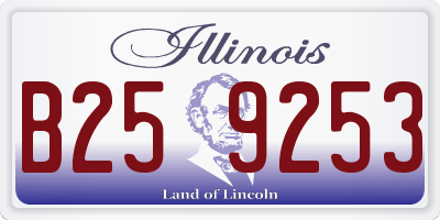 IL license plate B259253