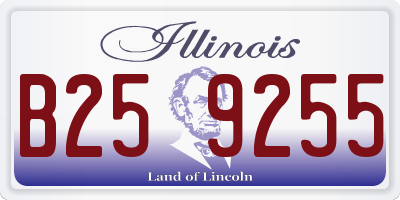 IL license plate B259255
