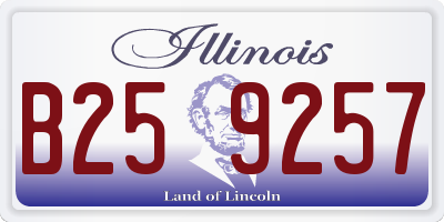 IL license plate B259257