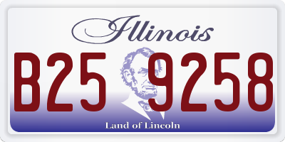 IL license plate B259258