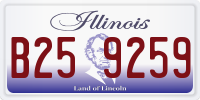 IL license plate B259259