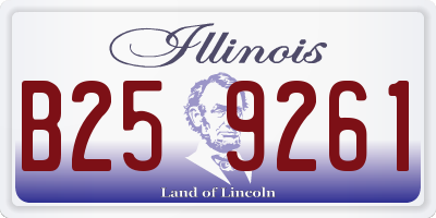 IL license plate B259261