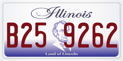 IL license plate B259262