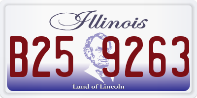 IL license plate B259263