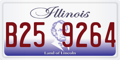 IL license plate B259264