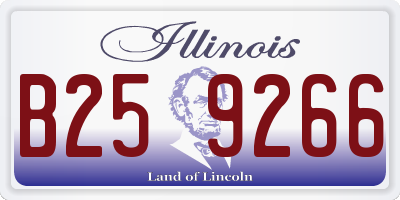 IL license plate B259266