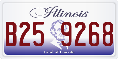 IL license plate B259268