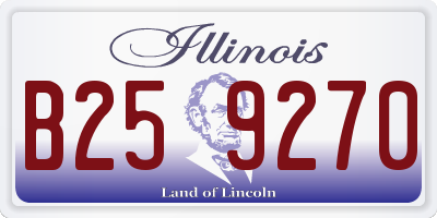 IL license plate B259270