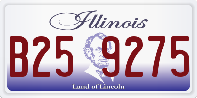 IL license plate B259275