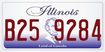 IL license plate B259284