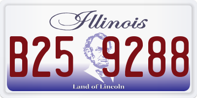 IL license plate B259288