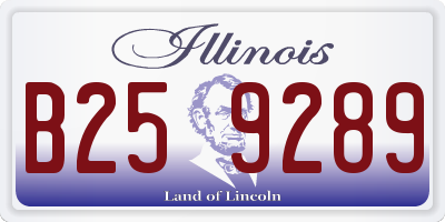 IL license plate B259289