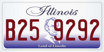 IL license plate B259292