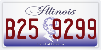 IL license plate B259299
