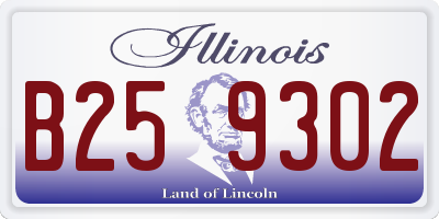 IL license plate B259302