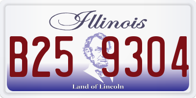 IL license plate B259304