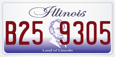 IL license plate B259305
