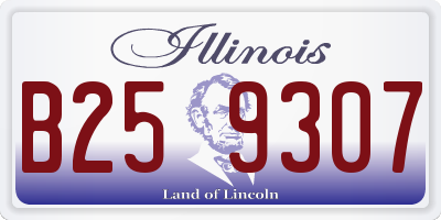IL license plate B259307