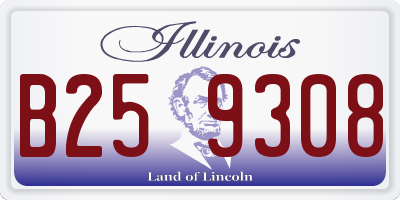 IL license plate B259308