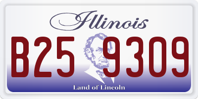IL license plate B259309