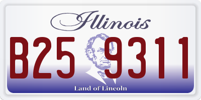 IL license plate B259311