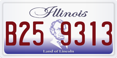 IL license plate B259313