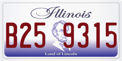 IL license plate B259315