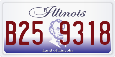 IL license plate B259318