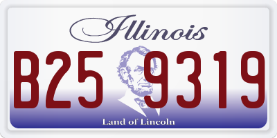 IL license plate B259319