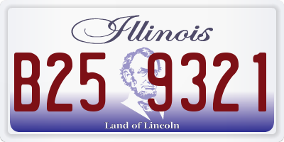 IL license plate B259321