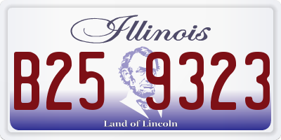 IL license plate B259323