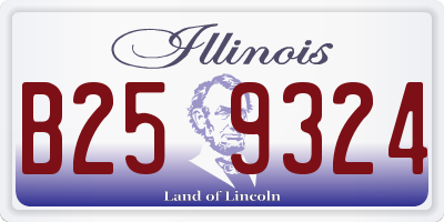 IL license plate B259324