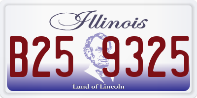 IL license plate B259325