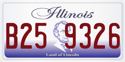 IL license plate B259326