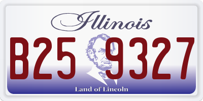 IL license plate B259327