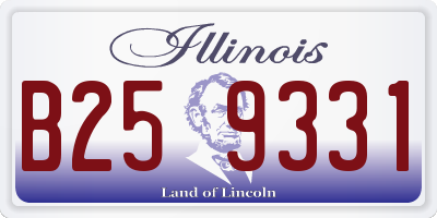 IL license plate B259331