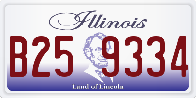 IL license plate B259334