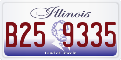 IL license plate B259335