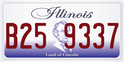 IL license plate B259337