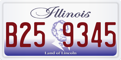IL license plate B259345