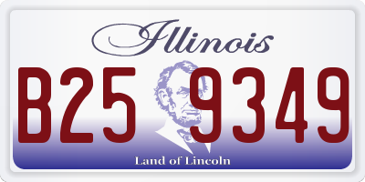 IL license plate B259349